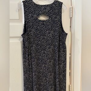 NWT J.Jill Black and White Patterned Midi Tunic